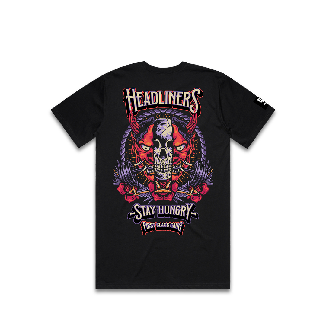 HEADLINERS - Premium Regular Tee (Black)