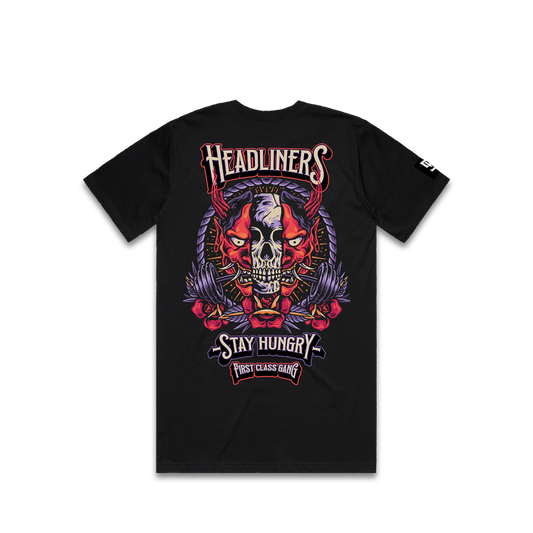 HEADLINERS - Premium Regular Tee (Black)