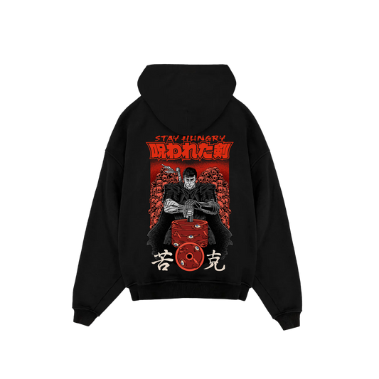 PREVENTA - NOROWARETA KEN - Premium Oversize Hoodie (HEAVYWEIGHT - Black)