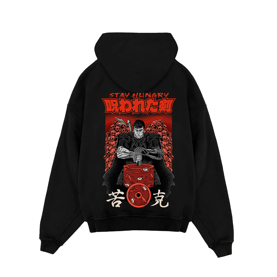 PREVENTA - NOROWARETA KEN - Premium Oversize Hoodie (HEAVYWEIGHT - Black)