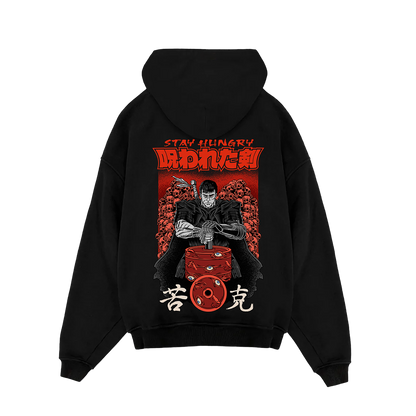 PREVENTA - NOROWARETA KEN - Premium Oversize Hoodie (HEAVYWEIGHT - Black)