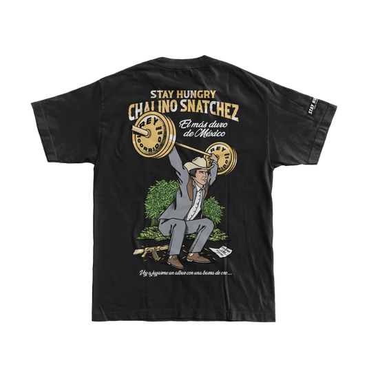 CHALINO SNATCHEZ - Premium Oversize Tee (HEAVYWEIGHT - Black)