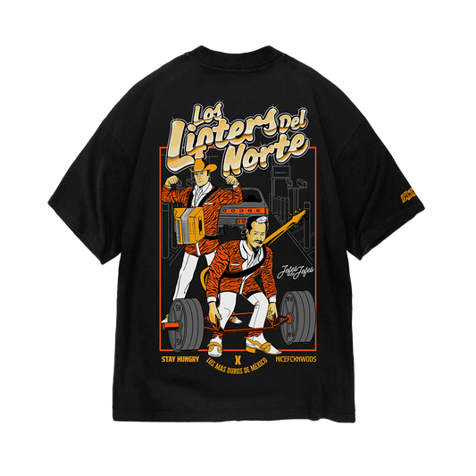 LOS LIFTERS DEL NORTE - Premium Oversize Tee (HEAVYWEIGHT - Black)