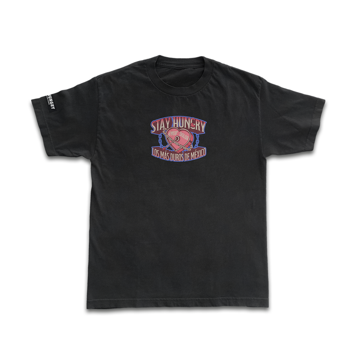 AGUANTA CORAZÓN - Premium Oversize Tee (HEAVYWEIGHT - Black)