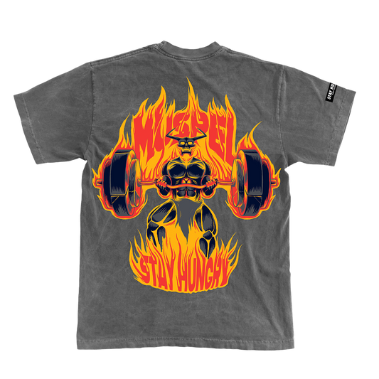 MUSPELHEIM - Premium Oversize Tee (HEAVYWEIGHT - Black Pigment Dye)