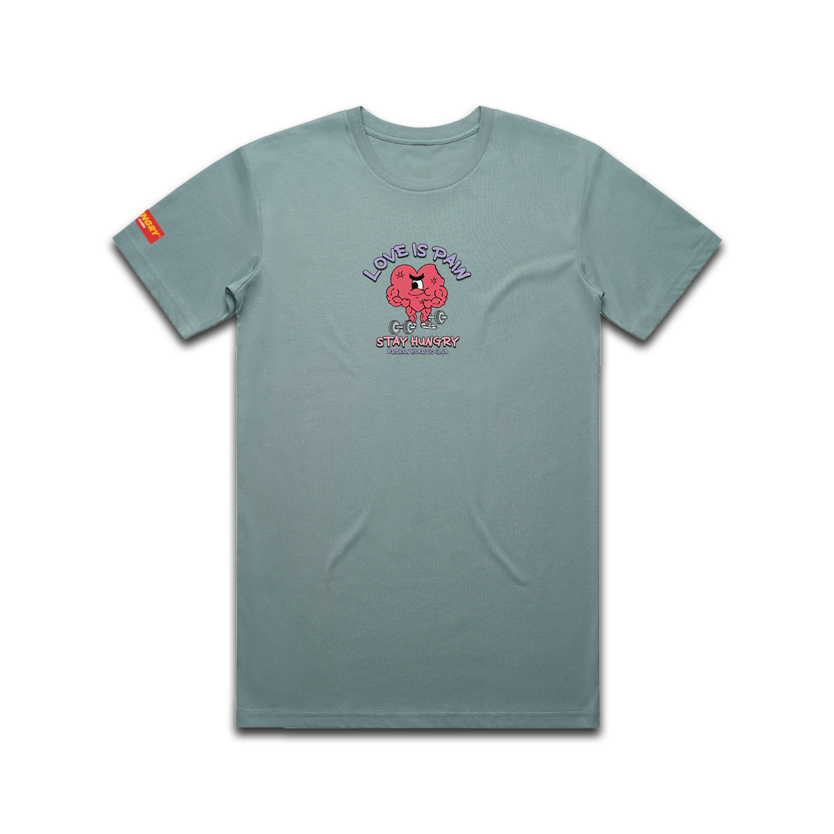 LOVE IS PAIN - Premium Regular Tee (Mineral)