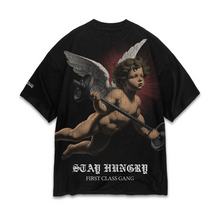 Cargar imagen en el visor de la galería, BARBELL CUPID - Premium Oversize Tee (HEAVYWEIGHT - Black)
