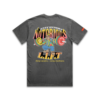 NOTORIOUS L.I.F.T - Premium Regular Tee (Black Pigment Dye)