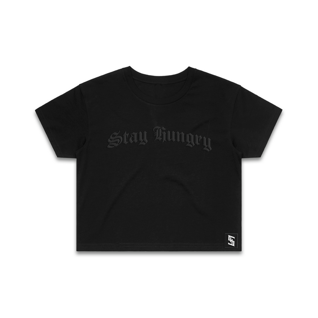 ESSENTIALS 1.0 - Premium Crop Top (Black)