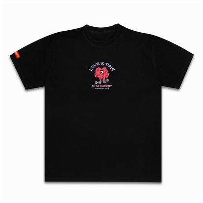 LOVE IS PAIN - Premium Semi Oversize Tee (HEAVYWEIGHT - Black)