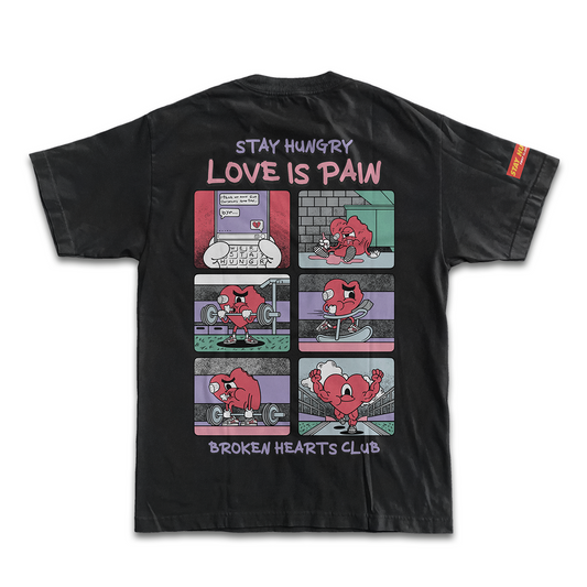 LOVE IS PAIN - Premium Oversize Tee (HEAVYWEIGHT - Black)