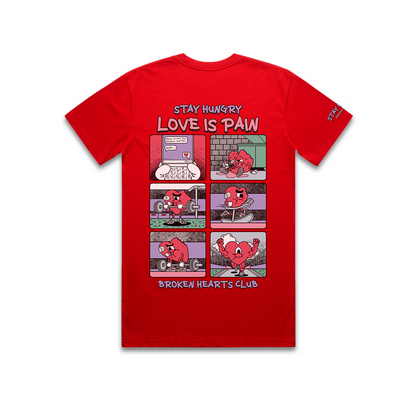 LOVE IS PAIN - Premium Regular Tee (Red)