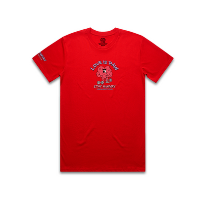 LOVE IS PAIN - Premium Regular Tee (Red)