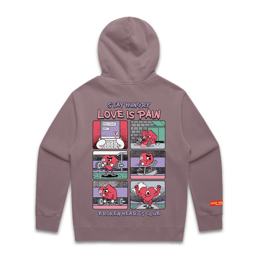 LOVE IS PAIN - Premium Oversize Hoodie (Orchid)