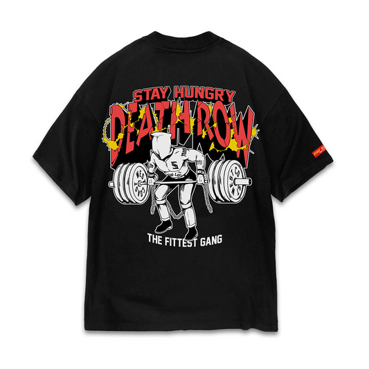 DEATH ROW 2.0 - Premium Oversize Tee (HEAVYWEIGHT - Black)