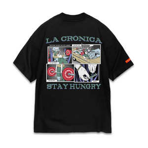 LA CRÓNICA 4:20 - Premium Oversize Tee (HEAVYWEIGHT - Black)