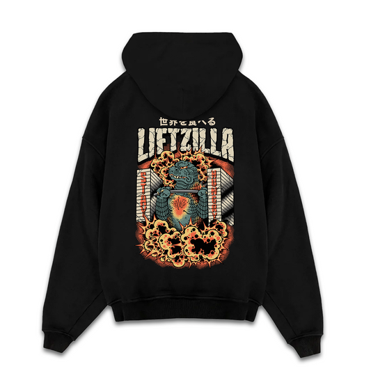 LIFTZILLA - Premium Oversize Hoodie (HEAVYWEIGHT - Black)