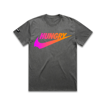 HUNGRY SWOOSH - Premium Regular Tee (Black Pigment Dye)