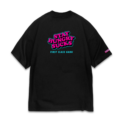 WEIGHTLIFTING SUCKS - Premium Oversize Tee (HEAVYWEIGHT - Black)