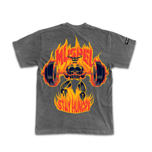 Cargar imagen en el visor de la galería, MUSPELHEIM - Premium Oversize Tee (HEAVYWEIGHT - Black Pigment Dye)
