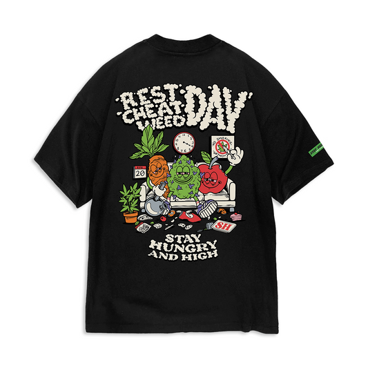 REST DAY - Premium Oversize Tee (HEAVYWEIGHT - Black)