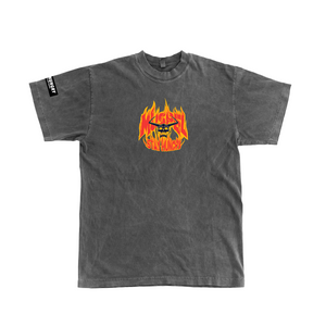 MUSPELHEIM - Premium Oversize Tee (HEAVYWEIGHT - Black Pigment Dye)