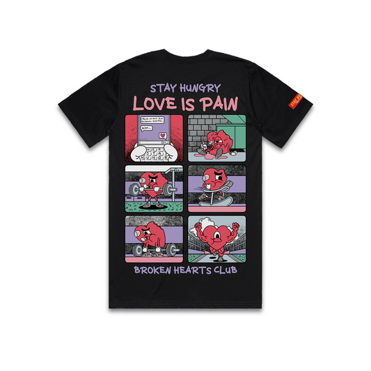 LOVE IS PAIN - Premium Regular Tee (Black)