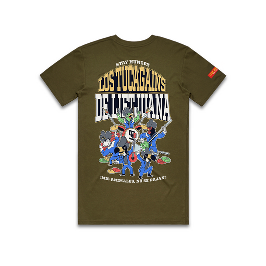 LOS TUCAGAINS DE LIFTJUANA - Premium Regular Tee (Army)