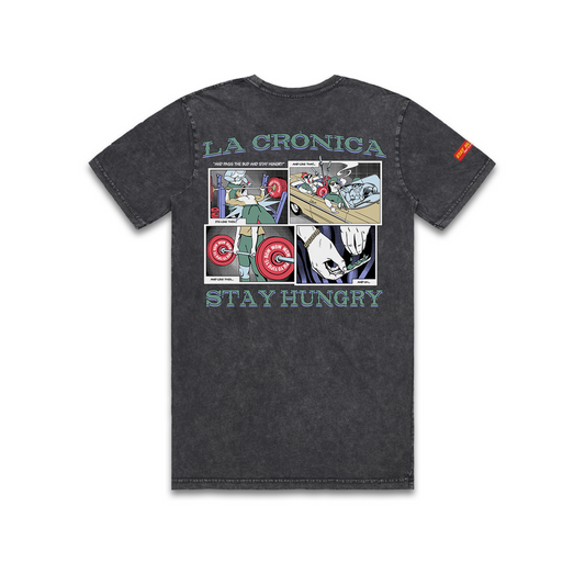 LA CRÓNICA 4:20 - Premium Regular Tee (Black - Mineral Dye)