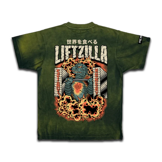 LIFTZILLA - Premium Oversize Tee (HEAVYWEIGHT - Sun Bleached Green)