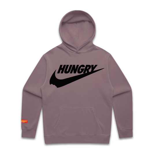 HUNGRY SWOOSH - Premium Oversize Hoodie (Orchid)