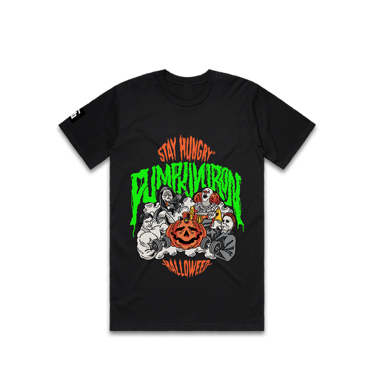 PUMPKIN IRON (HALLOWEED) - Premium Regular Tee (Black)