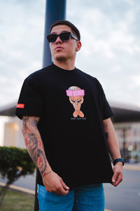 THE WORLD IS YOURS - Premium Semi Oversize Tee (HEAVYWEIGHT - Black)